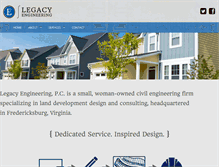 Tablet Screenshot of legacy-eng.com